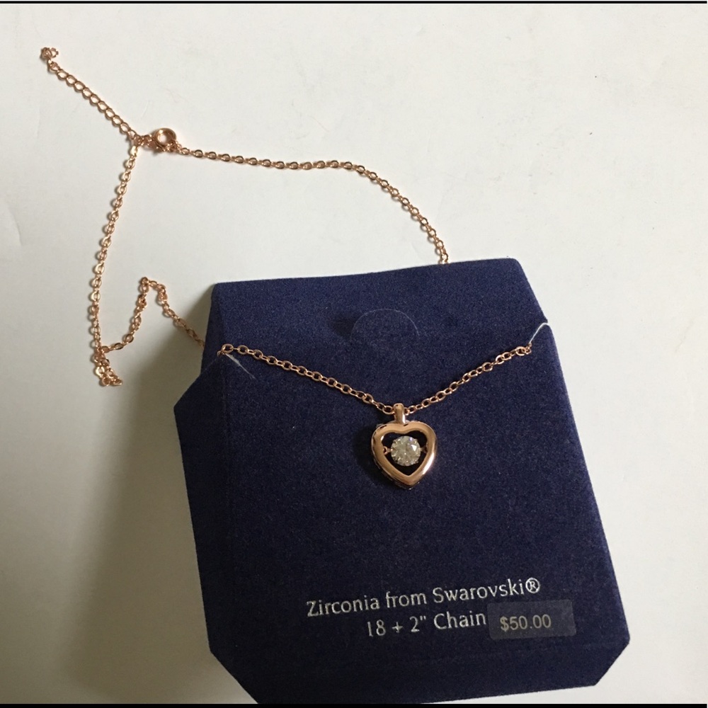 brilliance QUINTET Swarovski Heart Necklace